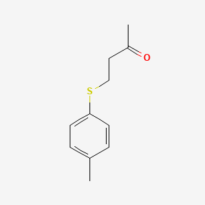 molecular formula C11H14OS B13648259 4-(p-Tolylthio)butan-2-one 