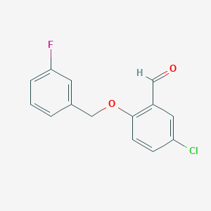 5-Chloro-2-[(3-fluorobenzyl)oxy]benzaldehyde