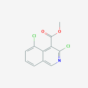 molecular formula C11H7Cl2NO2 B13648277 Methyl 3,5-dichloroisoquinoline-4-carboxylate 