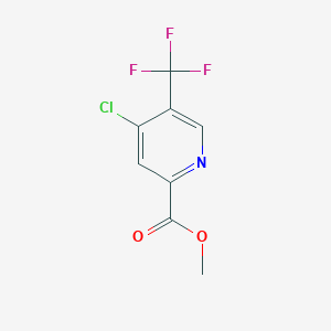 molecular formula C8H5ClF3NO2 B13648294 Methyl 4-chloro-5-(trifluoromethyl)picolinate 