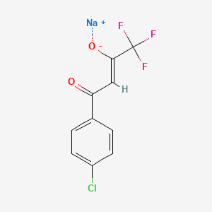 molecular formula C10H5ClF3NaO2 B13648310 sodium (2Z)-4-(4-chlorophenyl)-1,1,1-trifluoro-4-oxobut-2-en-2-olate 