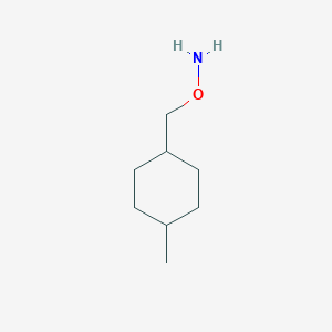 molecular formula C8H17NO B13648318 O-[(4-methylcyclohexyl)methyl]hydroxylamine 