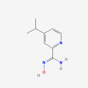molecular formula C9H13N3O B13648364 N-Hydroxy-4-isopropylpicolinimidamide 