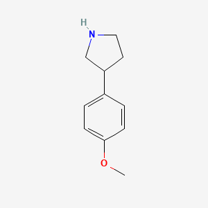 molecular formula C11H15NO B1364838 3-(4-Methoxyphenyl)pyrrolidine CAS No. 91246-26-3