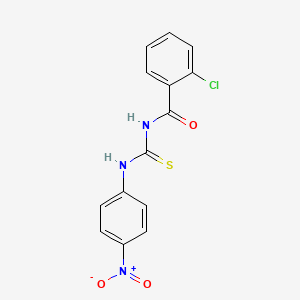 molecular formula C14H10ClN3O3S B1364845 2-chloro-N-[(4-nitrophenyl)carbamothioyl]benzamide CAS No. 144487-31-0