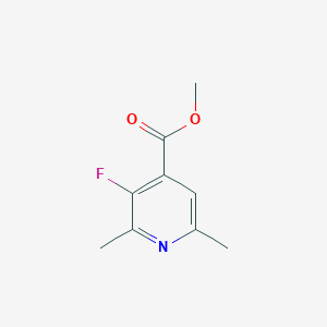 molecular formula C9H10FNO2 B13648482 Methyl 3-fluoro-2,6-dimethylisonicotinate 