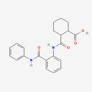 2-{[2-(Anilinocarbonyl)anilino]carbonyl}cyclohexanecarboxylic acid