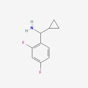 molecular formula C10H11F2N B13648530 Cyclopropyl(2,4-difluorophenyl)methanamine CAS No. 536695-22-4