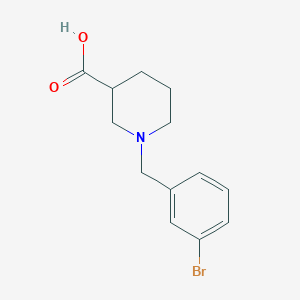 molecular formula C13H16BrNO2 B1364857 1-[(3-bromophenyl)methyl]piperidine-3-carboxylic Acid 