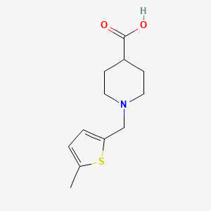 1-[(5-methylthiophen-2-yl)methyl]piperidine-4-carboxylic Acid