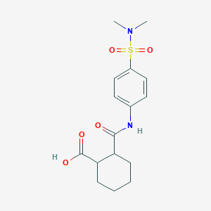 molecular formula C16H22N2O5S B1364860 2-[[4-(dimethylsulfamoyl)phenyl]carbamoyl]cyclohexane-1-carboxylic Acid 