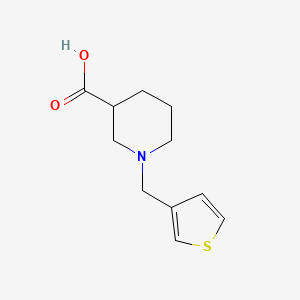 molecular formula C11H15NO2S B1364861 1-(thiophen-3-ylmethyl)piperidine-3-carboxylic Acid 