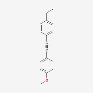 molecular formula C17H16O B1364863 1-Ethyl-4-[(4-methoxyphenyl)ethynyl]benzene CAS No. 63221-88-5