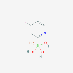 molecular formula C5H6BFLiNO3 B13648633 Lithium (4-fluoropyridin-2-yl)trihydroxyborate 
