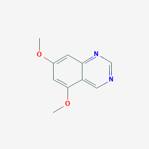 molecular formula C10H10N2O2 B13648643 5,7-Dimethoxyquinazoline 