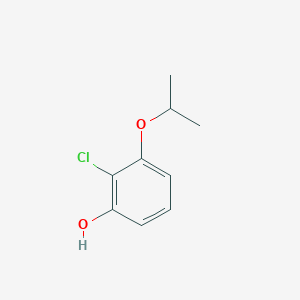 molecular formula C9H11ClO2 B13648656 2-Chloro-3-isopropoxyphenol 