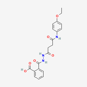 2-[[[4-(4-Ethoxyanilino)-4-oxobutanoyl]amino]carbamoyl]benzoic acid