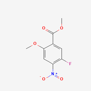 molecular formula C9H8FNO5 B13648667 Methyl 5-fluoro-2-methoxy-4-nitrobenzoate 