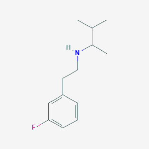 molecular formula C13H20FN B13648679 n-(3-Fluorophenethyl)-3-methylbutan-2-amine 