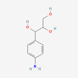 molecular formula C9H13NO3 B1364868 1-(4-Aminophenyl)propane-1,2,3-triol CAS No. 695191-72-1