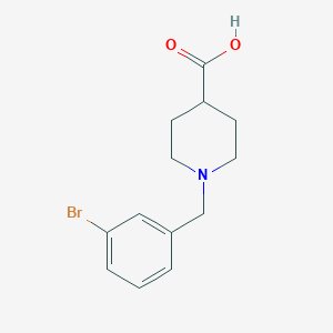 1-[(3-bromophenyl)methyl]piperidine-4-carboxylic Acid