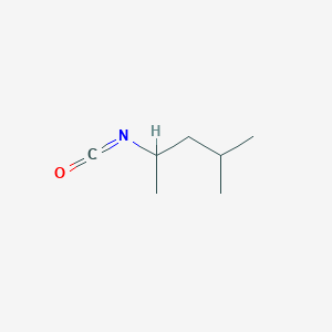 molecular formula C7H13NO B13648715 2-Isocyanato-4-methylpentane 