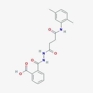 molecular formula C20H21N3O5 B1364876 2-({2-[4-(2,5-Dimethylanilino)-4-oxobutanoyl]hydrazino}carbonyl)benzoic acid 