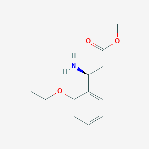 molecular formula C12H17NO3 B13648819 Methyl (s)-3-amino-3-(2-ethoxyphenyl)propanoate 