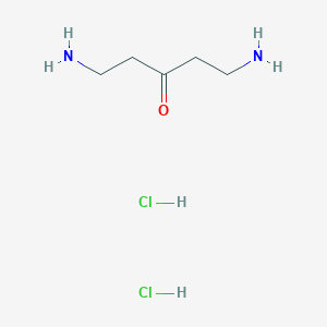molecular formula C5H14Cl2N2O B13648826 1,5-Diaminopentan-3-onedihydrochloride 
