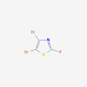 molecular formula C3Br2FNS B13648845 4,5-Dibromo-2-fluoro-1,3-thiazole CAS No. 57314-12-2