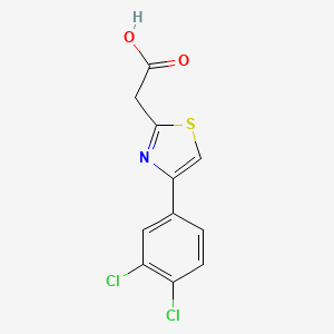 molecular formula C11H7Cl2NO2S B1364887 2-(4-(3,4-二氯苯基)噻唑-2-基)乙酸 CAS No. 898390-41-5