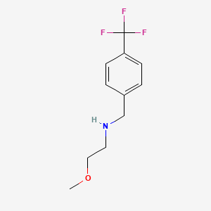 molecular formula C11H14F3NO B1364890 2-methoxy-N-[[4-(trifluoromethyl)phenyl]methyl]ethanamine 
