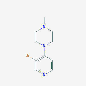 molecular formula C10H14BrN3 B13648912 1-(3-Bromopyridin-4-yl)-4-methylpiperazine 