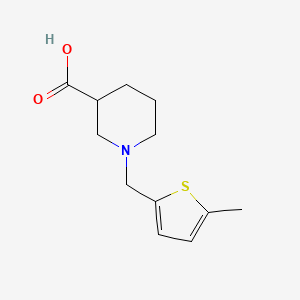 molecular formula C12H17NO2S B1364892 1-[(5-methylthiophen-2-yl)methyl]piperidine-3-carboxylic Acid 