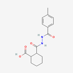 molecular formula C16H20N2O4 B1364895 2-[[(4-Methylbenzoyl)amino]carbamoyl]cyclohexane-1-carboxylic acid 