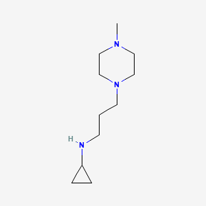 molecular formula C11H23N3 B13648970 n-(3-(4-Methylpiperazin-1-yl)propyl)cyclopropanamine 