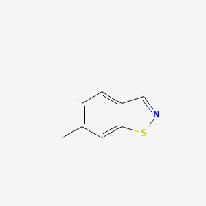 molecular formula C9H9NS B13649071 4,6-Dimethylbenzo[d]isothiazole 