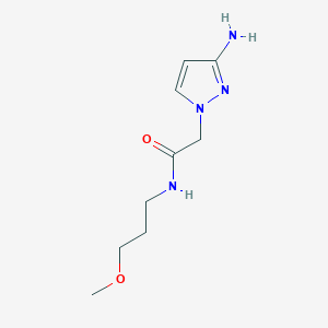molecular formula C9H16N4O2 B13649086 2-(3-Amino-1h-pyrazol-1-yl)-N-(3-methoxypropyl)acetamide 