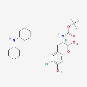 molecular formula C26H41ClN2O5 B13649095 Boc-DL-Tyr(3-Cl)-OH.DCHA 