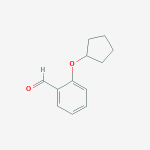 molecular formula C12H14O2 B136491 2-Cyclopentyloxy-benzaldehyde CAS No. 145742-38-7