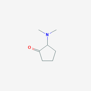 molecular formula C7H13NO B13649103 2-(Dimethylamino)cyclopentan-1-one CAS No. 55154-09-1