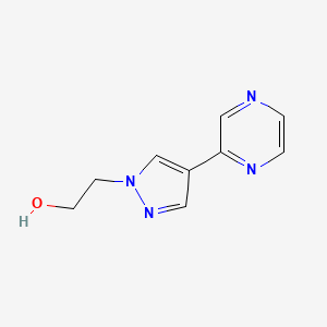 molecular formula C9H10N4O B1364911 2-(4-Pyrazin-2-ylpyrazol-1-yl)ethanol 
