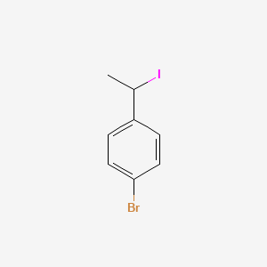 molecular formula C8H8BrI B13649135 1-Bromo-4-(1-iodoethyl)benzene CAS No. 125763-63-5