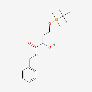 molecular formula C17H28O4Si B13649141 Benzyl 4-((tert-butyldimethylsilyl)oxy)-2-hydroxybutanoate 