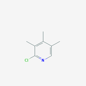 molecular formula C8H10ClN B13649146 2-Chloro-3,4,5-trimethylpyridine 