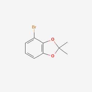 molecular formula C9H9BrO2 B13649265 4-Bromo-2,2-dimethylbenzo[d][1,3]dioxole 