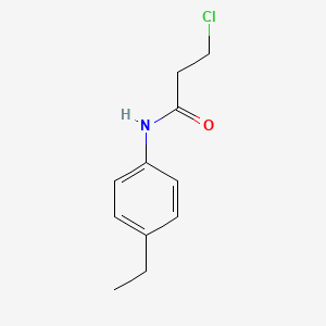 molecular formula C11H14ClNO B1364928 3-chloro-N-(4-ethylphenyl)propanamide CAS No. 20330-92-1