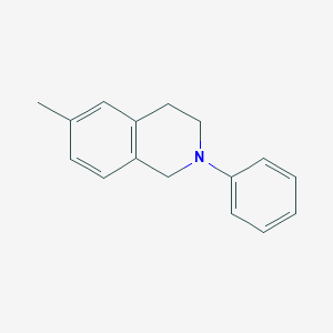 molecular formula C16H17N B13649311 6-Methyl-2-phenyl-1,2,3,4-tetrahydroisoquinoline 