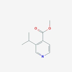 molecular formula C10H13NO2 B13649345 Methyl 3-isopropylisonicotinate CAS No. 1448777-20-5
