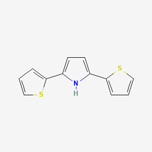 molecular formula C12H9NS2 B1364944 2,5-Di(2-thienyl)-1H-pyrrole CAS No. 89814-62-0